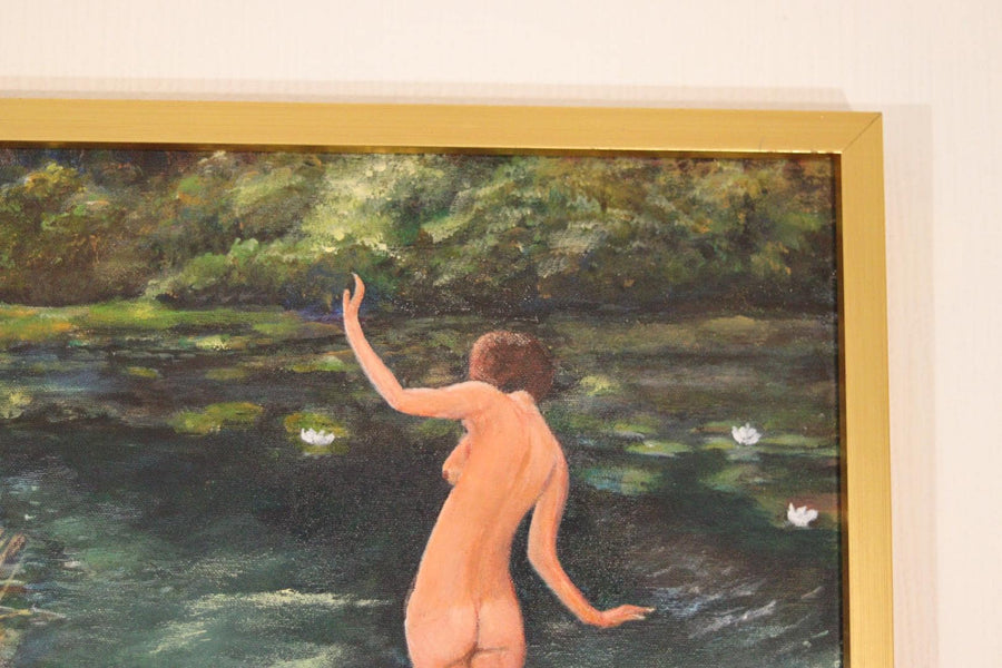 “Woman in Stream” by Hans T. Forsberg