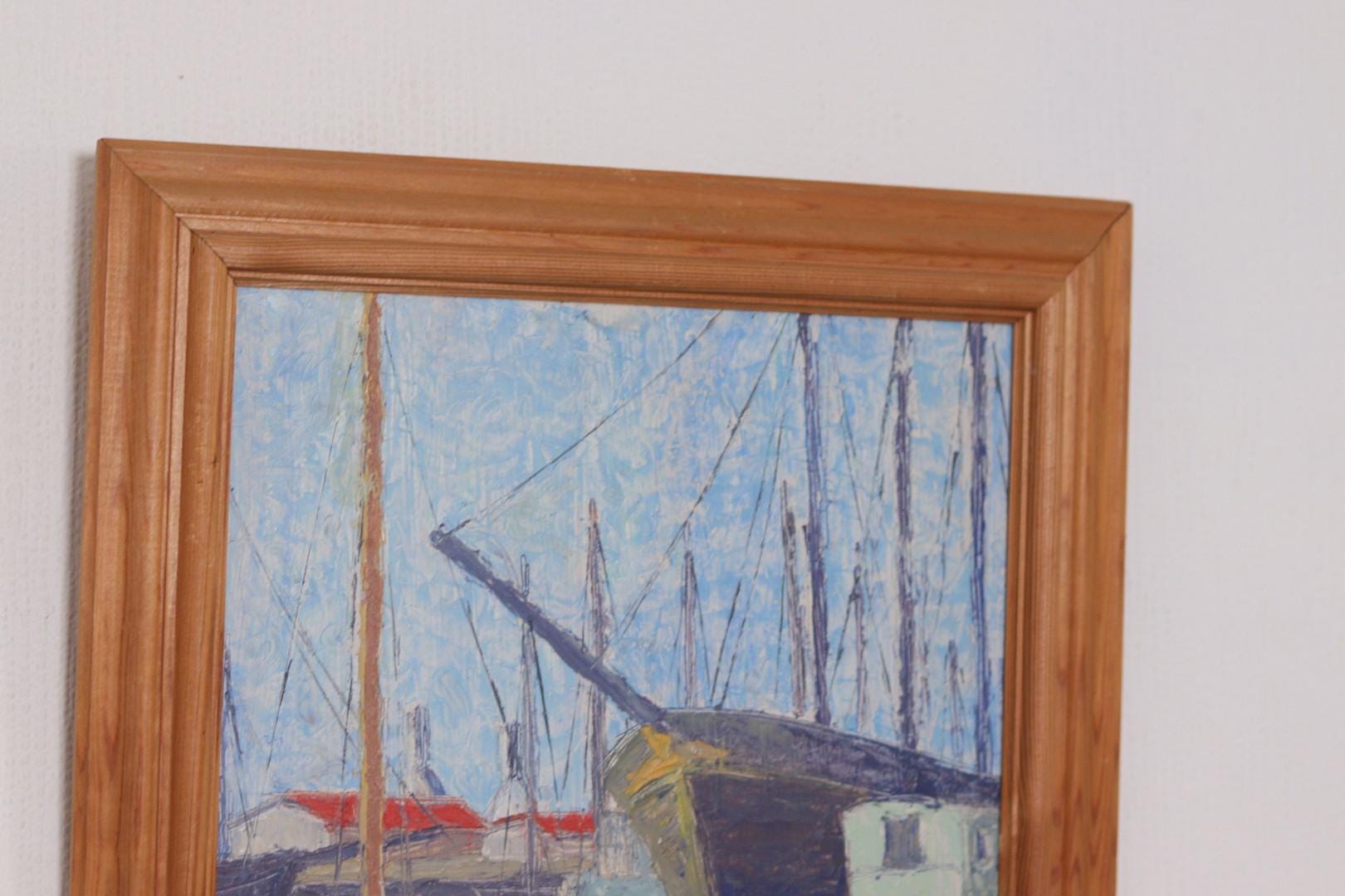 “Moored Boats” by Olle Anderson