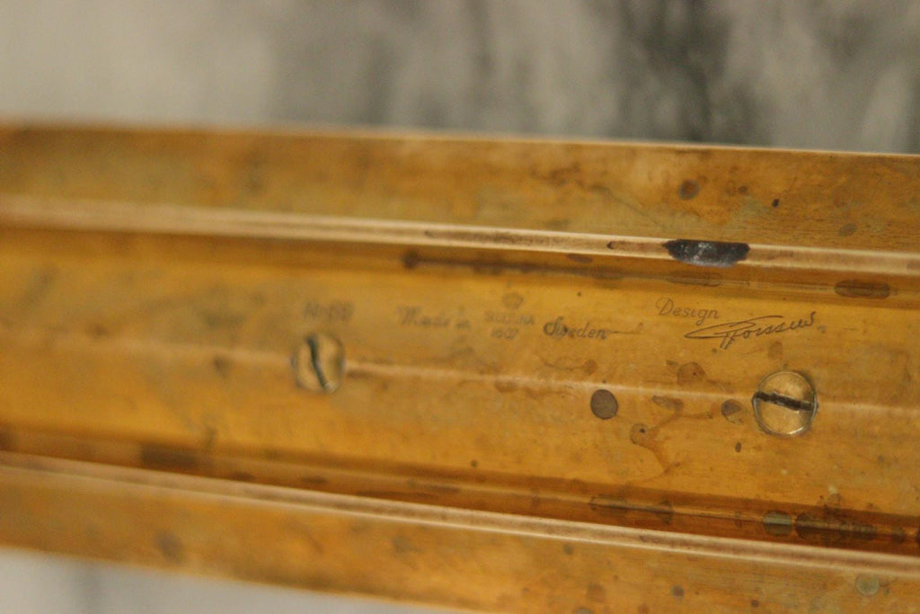 Mid-Century Swedish Brass Candelabra by Pierre Forsell for Skultuna