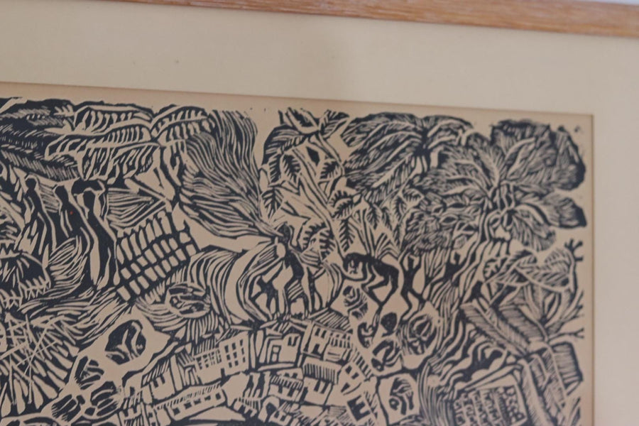 Woodcut by Kerstin Abram Nilsson