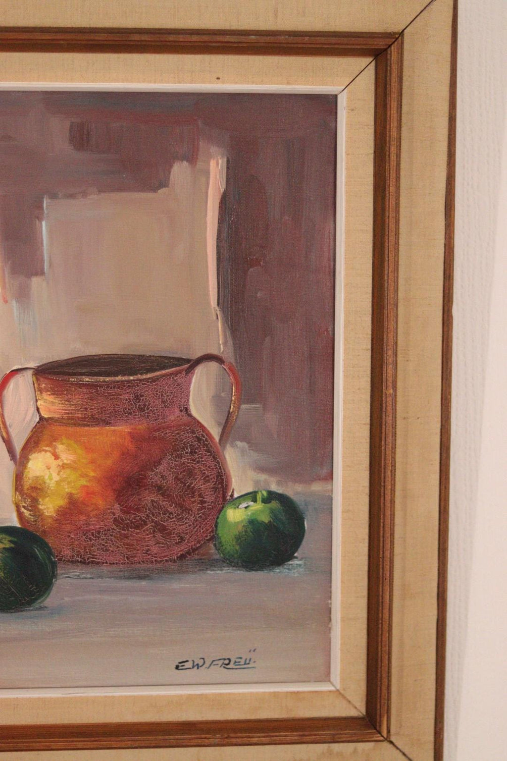 “Still Life with Wine and Fruit” by E.W. Freu