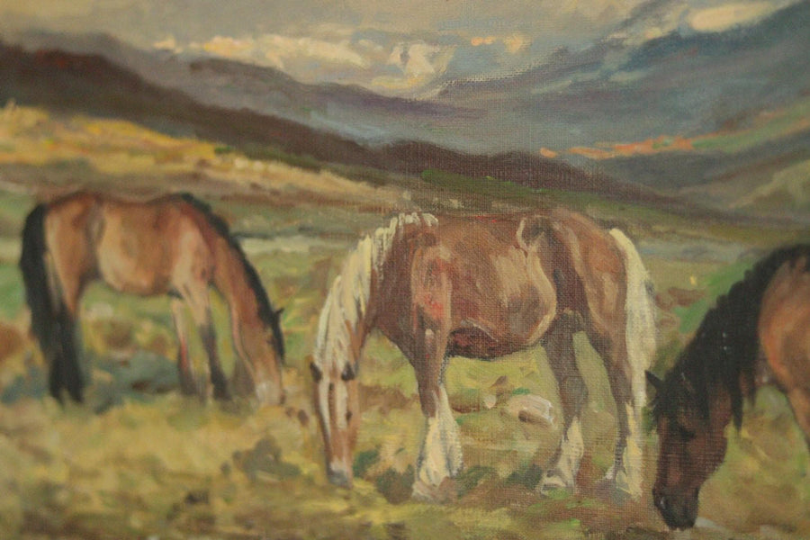 Grazing Horses by Rolf Nielsen