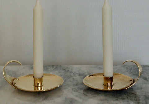 Pair of Swedish Mid-Century Candlestick Holder by Skutuna