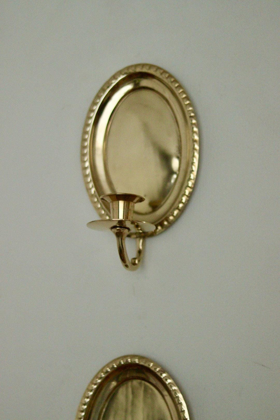 Pair of Vintage Brass Swedish Sconces