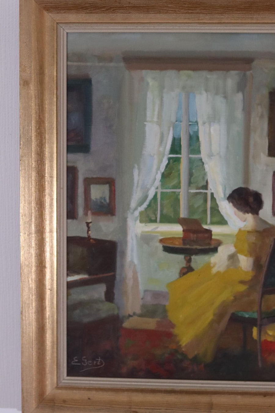 “Interior with Woman” by Edith Gert