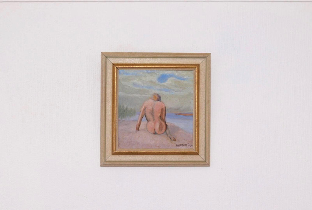 “Woman’s Back on the Beach” by H. Knutson