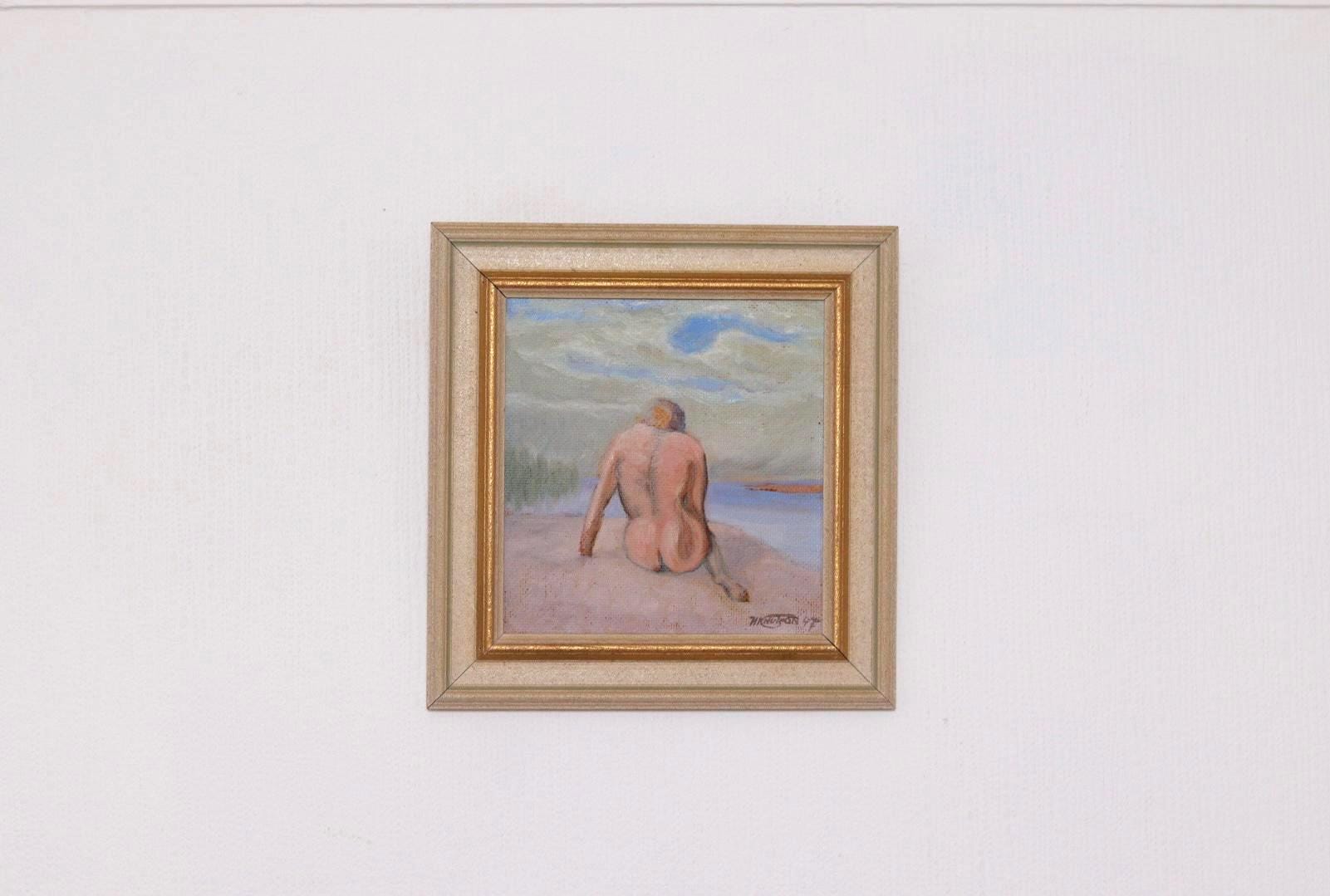 “Woman’s Back on the Beach” by H. Knutson