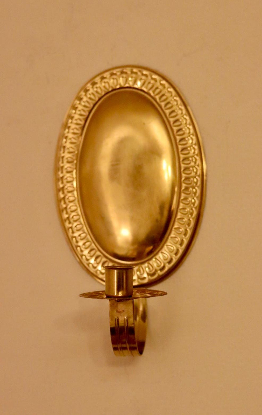 A Pair of Mid Century Swedish Brass Sconces