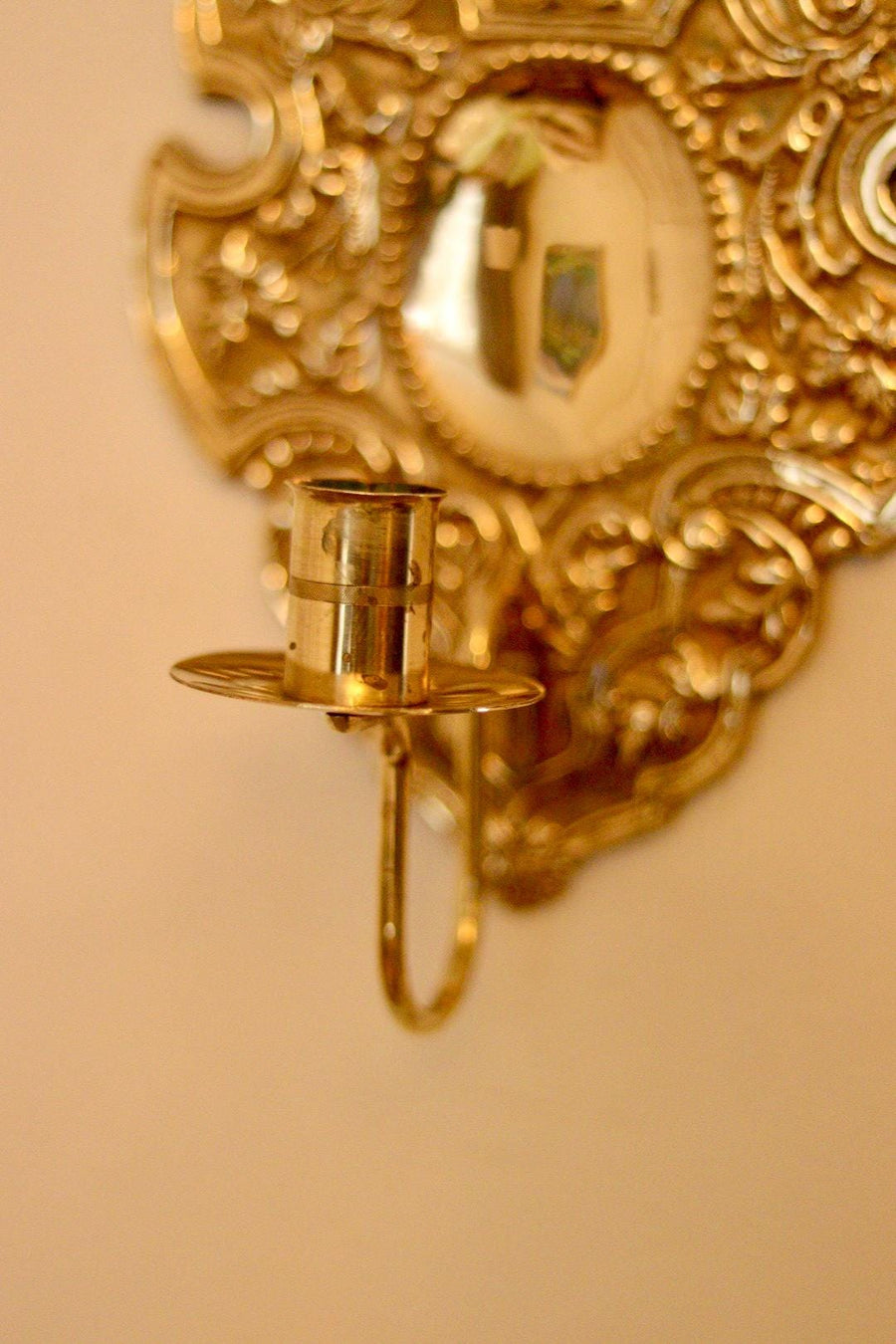 Pair Of Mid Century Swedish Brass Sconces