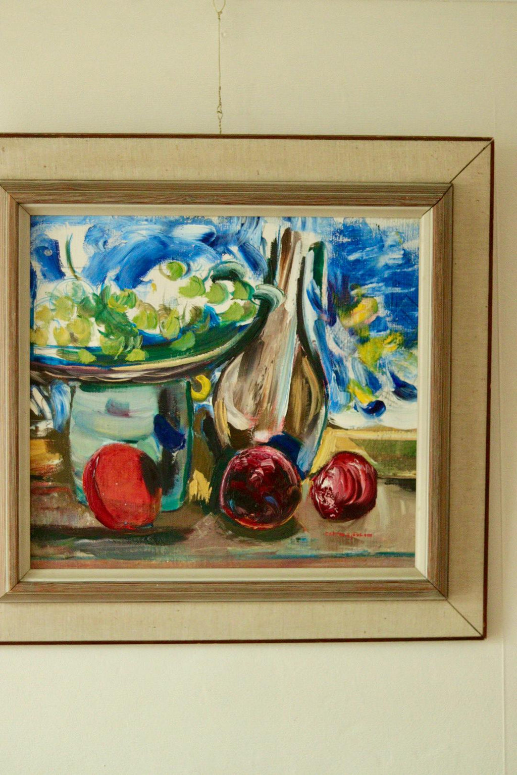 Original Swedish Oil on Panel – Still Life by MARTIN SJÖBLOM