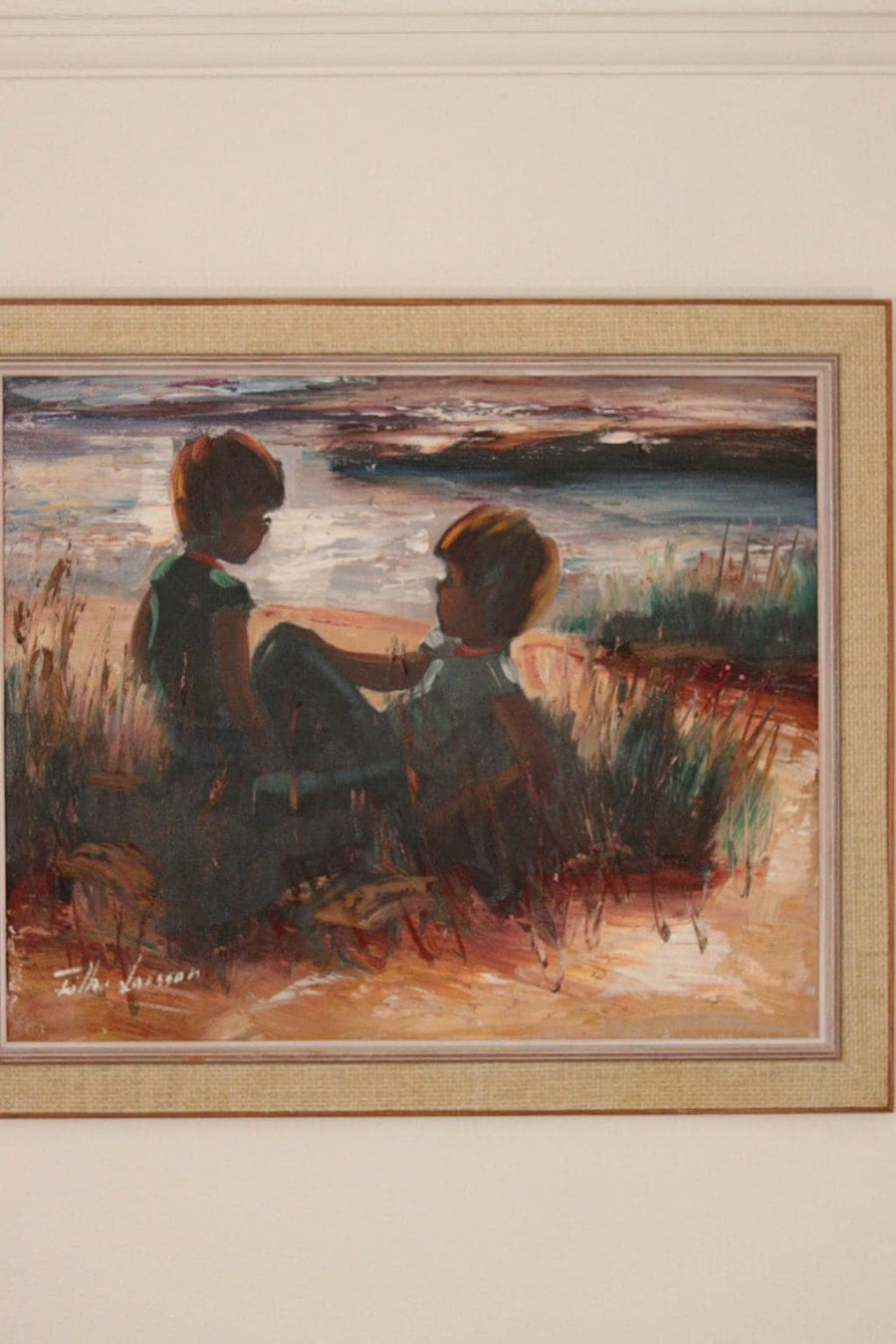 Children on the Beach by T. Larsson