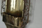 Pair of Antique Swedish Art Craft Copper & Brass Sconces