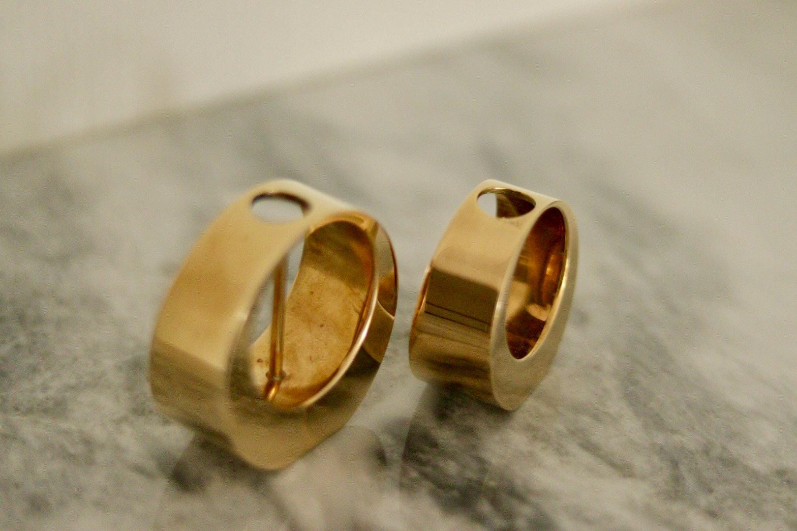 Pair of Mid-Century Swedish Brass Candle Holders by ARTHUR PE, Kolbäck