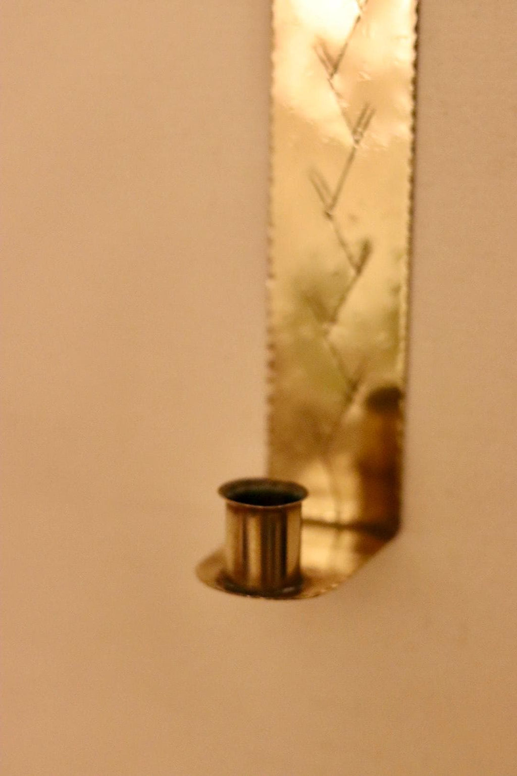 A Pair of Mid Century Swedish Brass Sconces