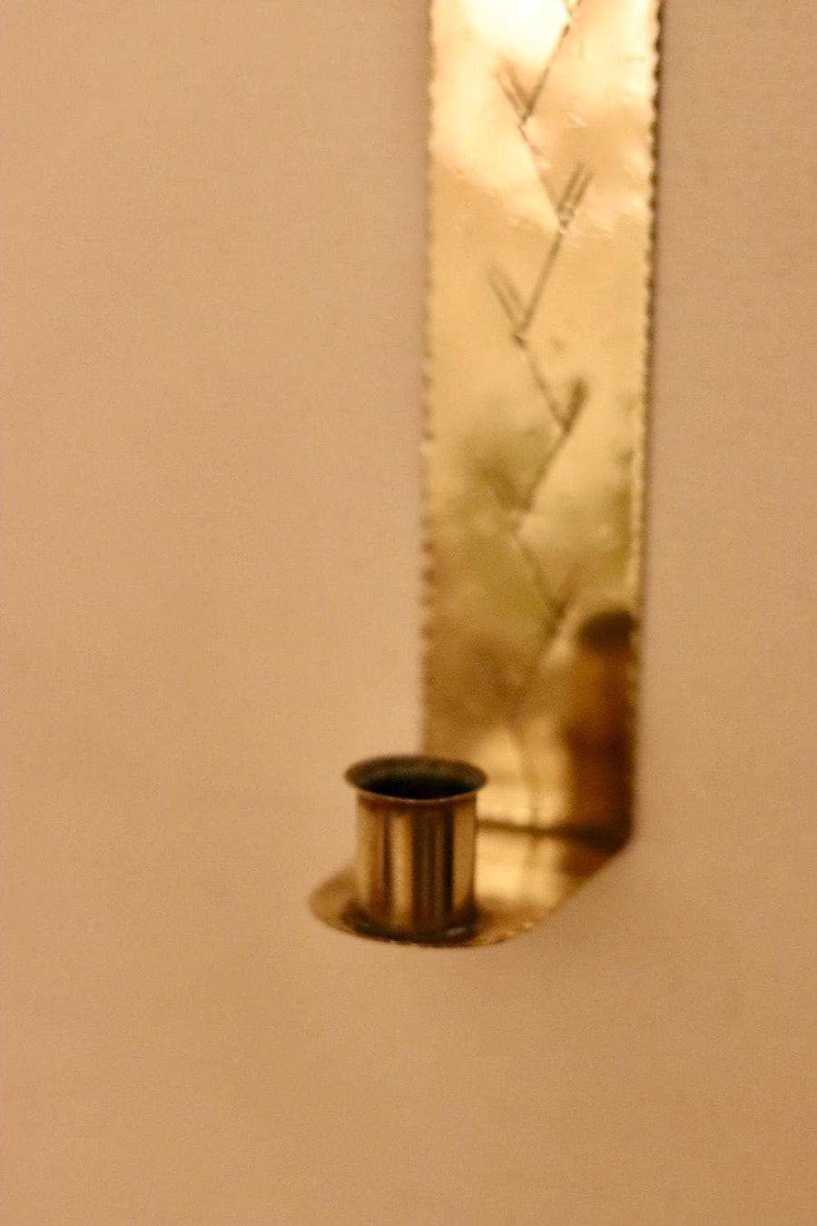 A Pair of Mid Century Swedish Brass Sconces