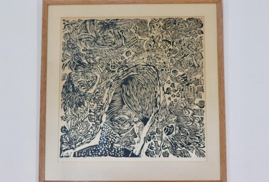 Woodcut by Kerstin Abram Nilsson