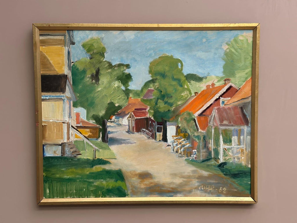 Street with Houses and Trees By Ulfe
