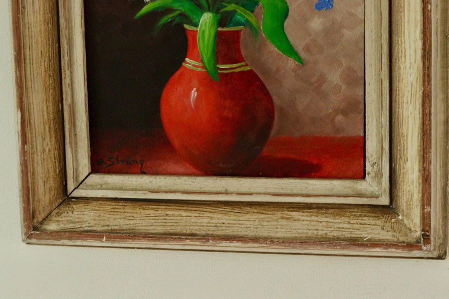 "Flowers in Red Vase" – Gunnar Sträng