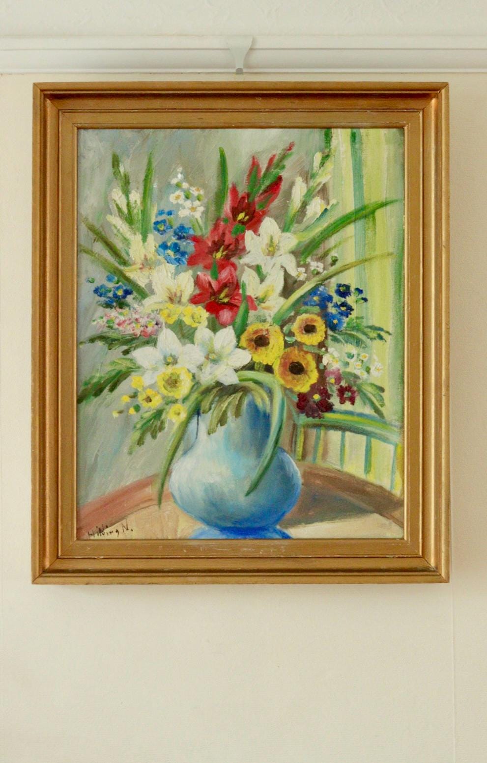 “Still Life Flowers” by Hilding N