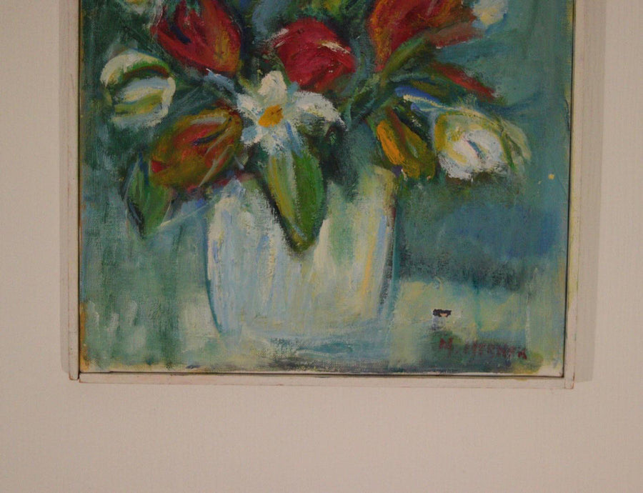 “Vase and Flowers” by M. Hernek