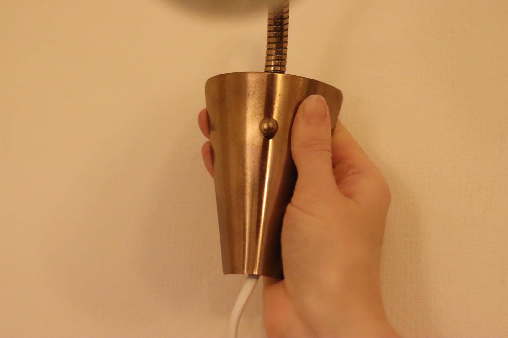 Vintage Red Wall Sconce, Swedish