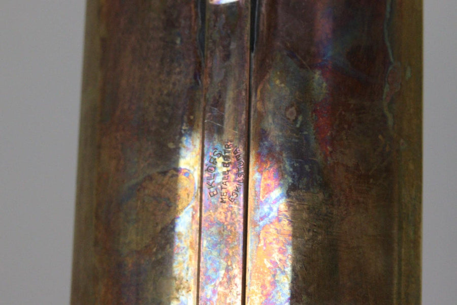 A Pair of Mid Century Swedish Brass Sconces by EKLOFS