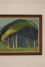 Original Swedish Oil on Panel – Trees