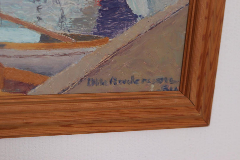 “Moored Boats” by Olle Anderson