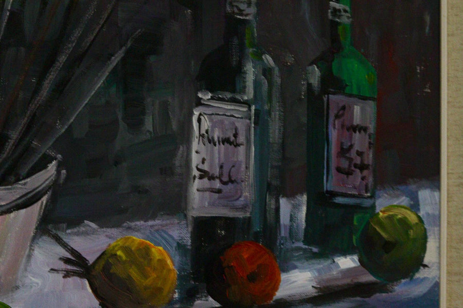 "Still Life, Wine and Fruit  " by Bronstolf