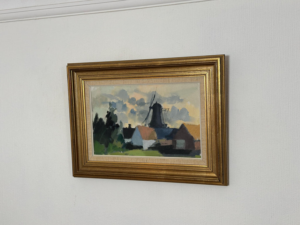 “Village with Windmill” by Stig Wernheden