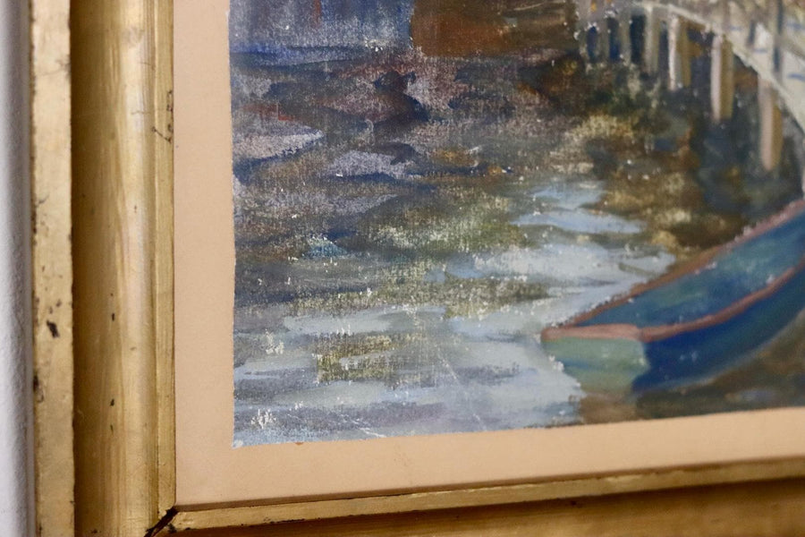 Original Swedish Watercolour "Bridge"