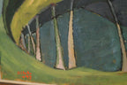 Original Swedish Oil on Panel – Trees