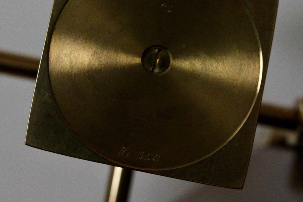 Five-Arm Swedish Brass Candelabra by Gusum Circa 1990
