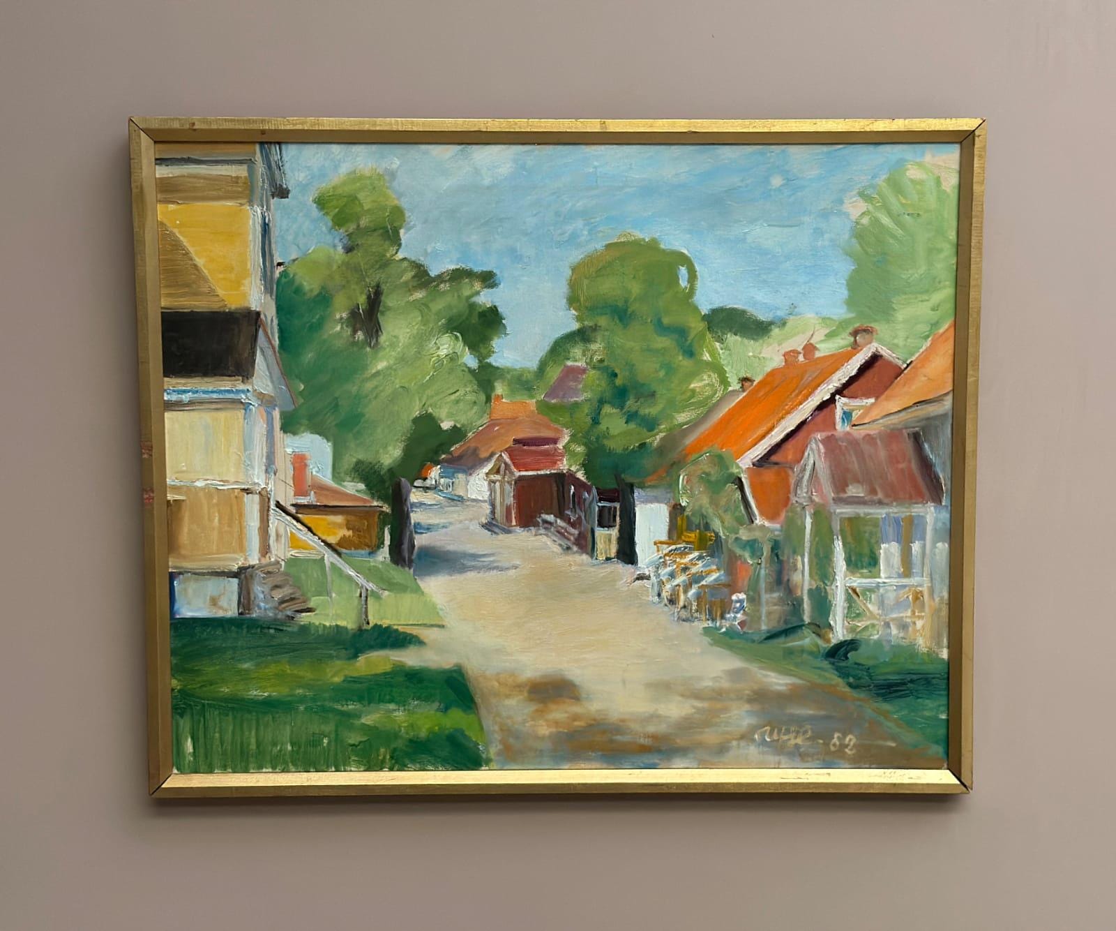 Street with Houses and Trees By Ulfe