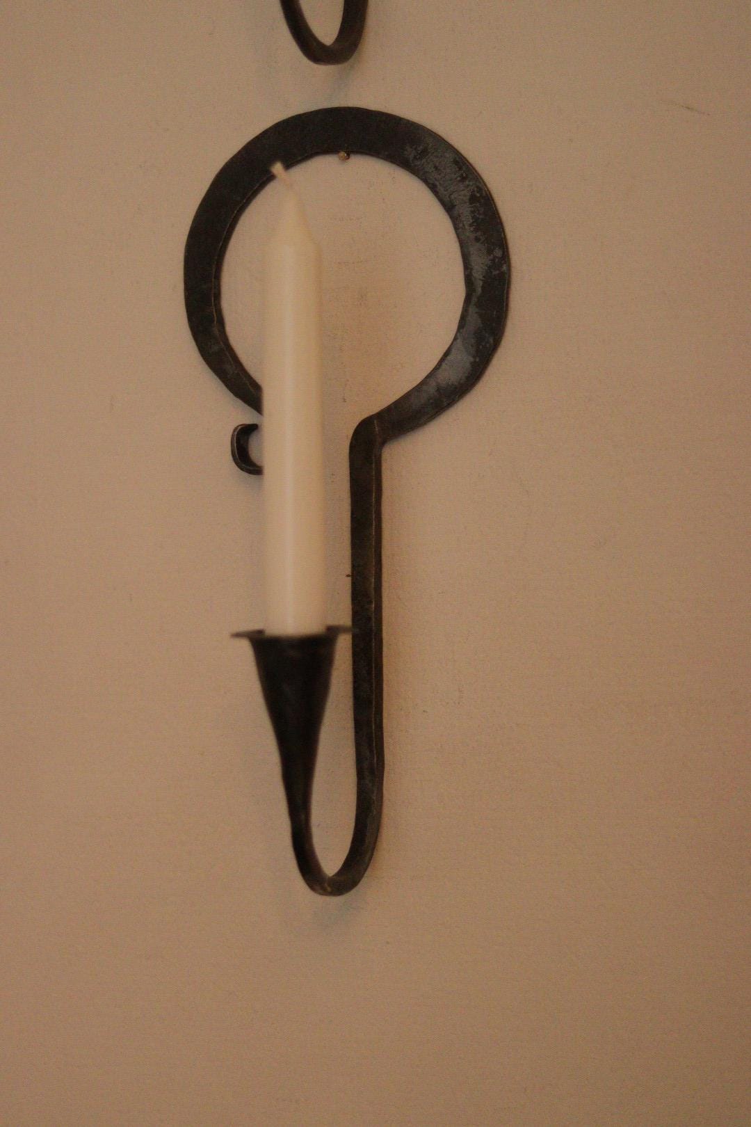 Pair of Wrought Iron Mid-Century Swedish Sconces  by Akta