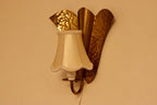 Pair of Swedish Mid-century Brass Electric Sconces