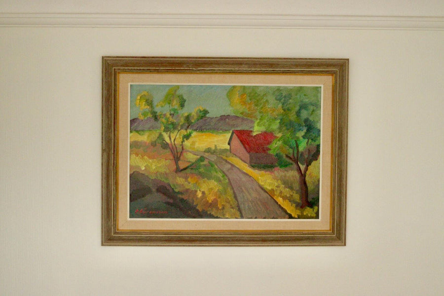 “Landscape with Barn” by Bror Göransson