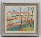 “Houses Obscured by the Trees” by Clas Walter Sundman