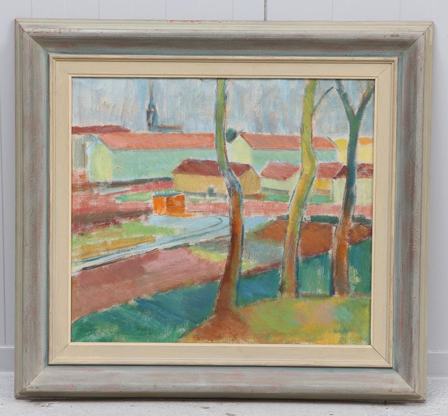 “Houses Obscured by the Trees” by Clas Walter Sundman