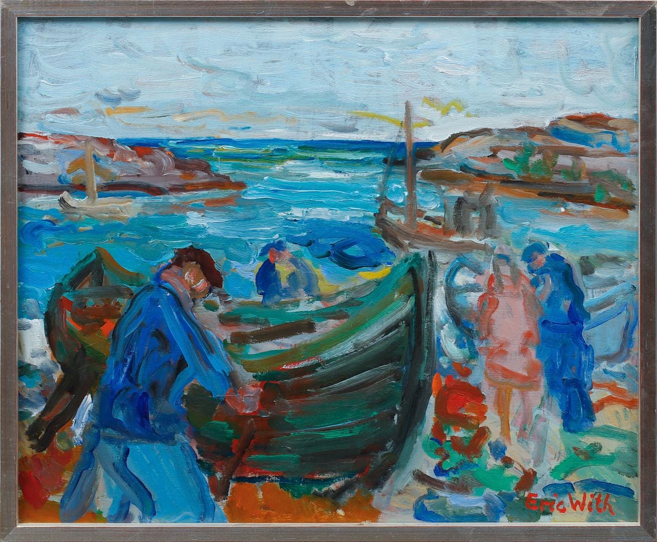 “Coastal Scene with Fishermen” by Eric With