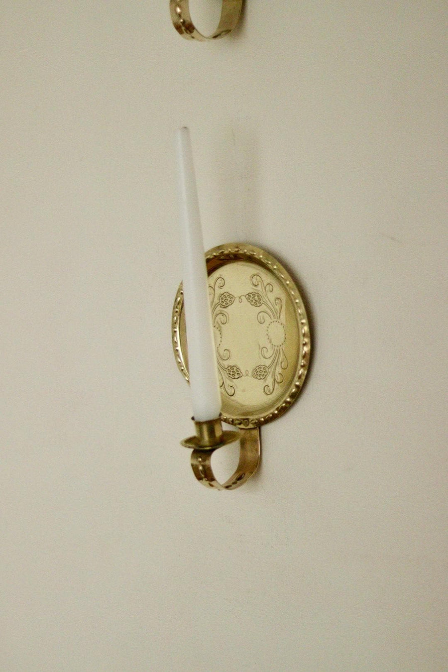 Pair Of Mid Century Swedish Brass Sconces