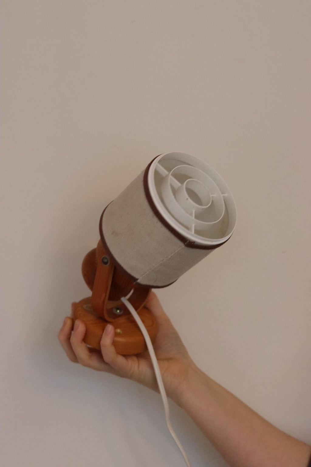 Pair of Vintage Wall Lamps by Elidus – Pine Wood Raster Bedside Lamps, 1970s