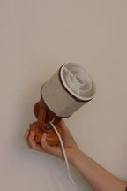 Pair of Vintage Wall Lamps by Elidus – Pine Wood Raster Bedside Lamps, 1970s