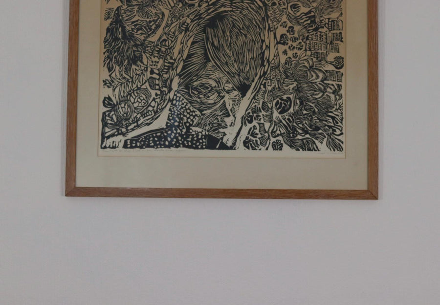 Woodcut by Kerstin Abram Nilsson