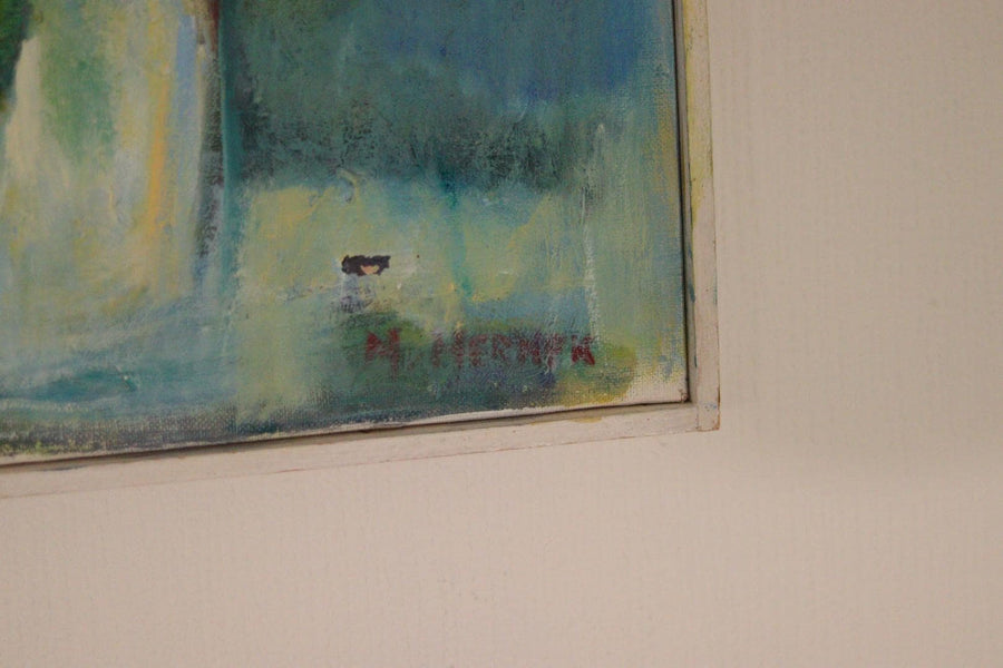 “Vase and Flowers” by M. Hernek