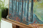 Original Swedish Vintage Oil on Canvas – "Autumn Trees"