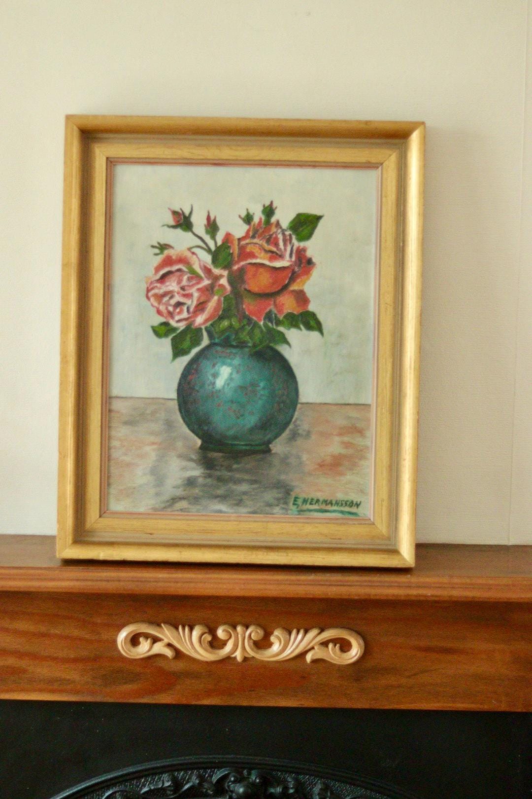 "Still Life Vase" by E. Hermansson