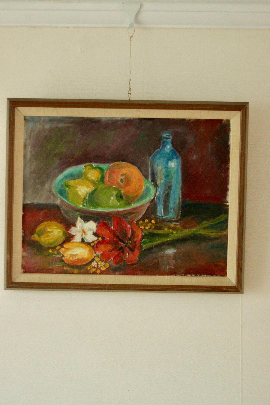 "Still Life, Bottle and Fruit" by Denoran