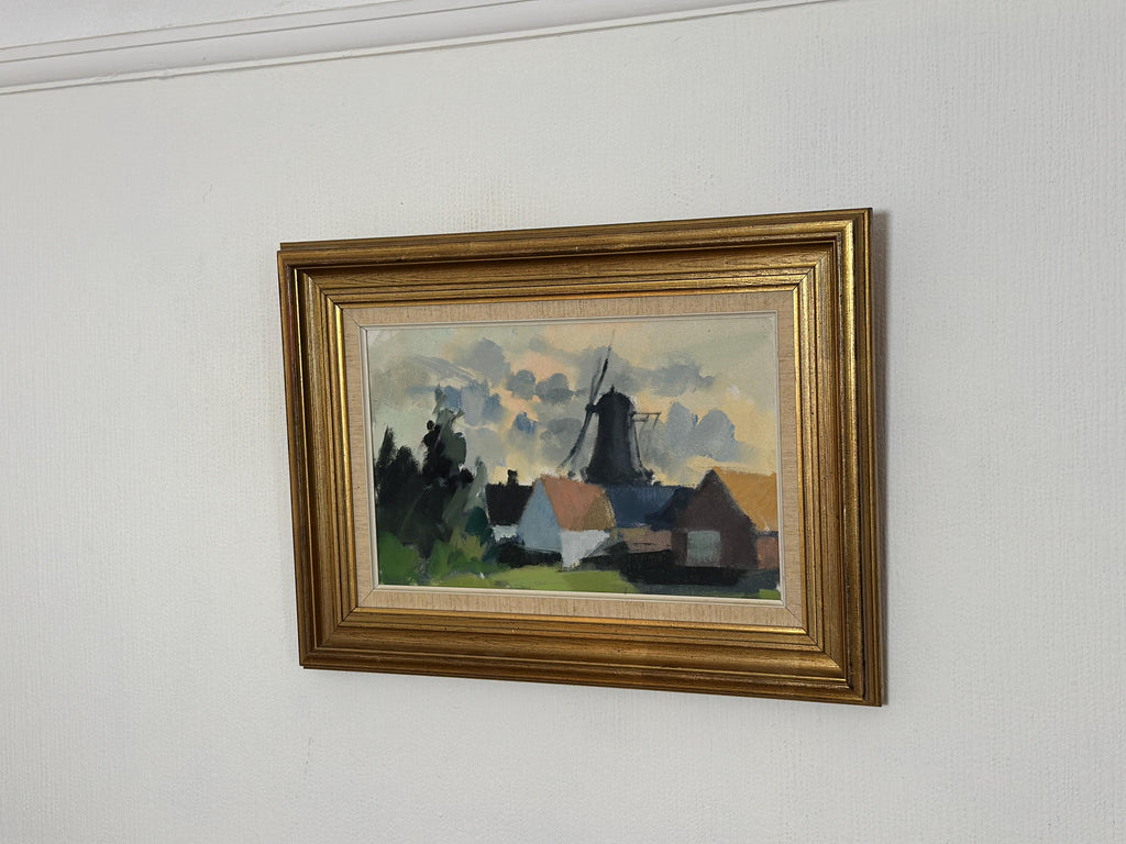 “Village with Windmill” by Stig Wernheden