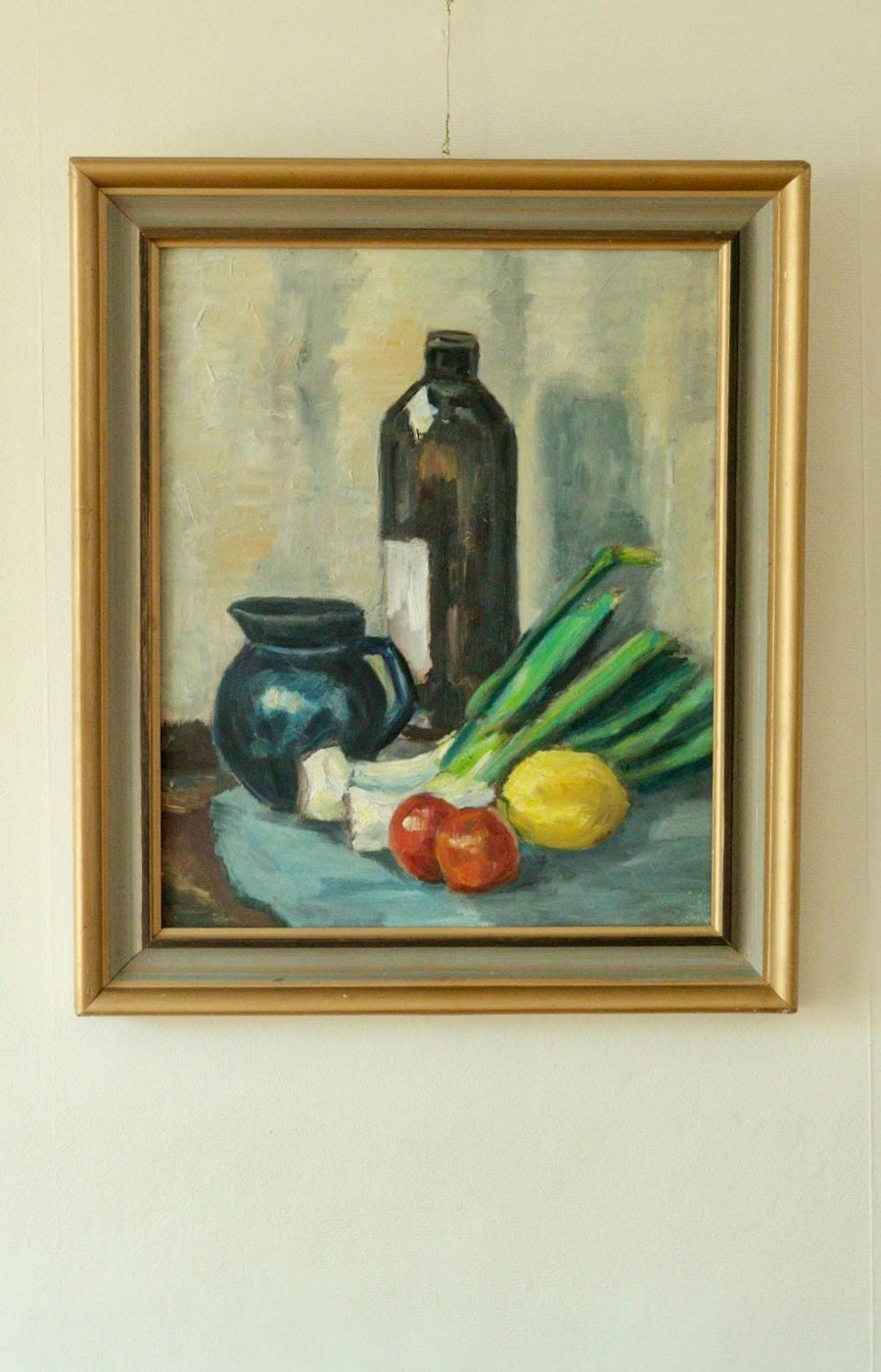 Original Mid-Century Swedish Vintage on Panel Painting – “Still Life”